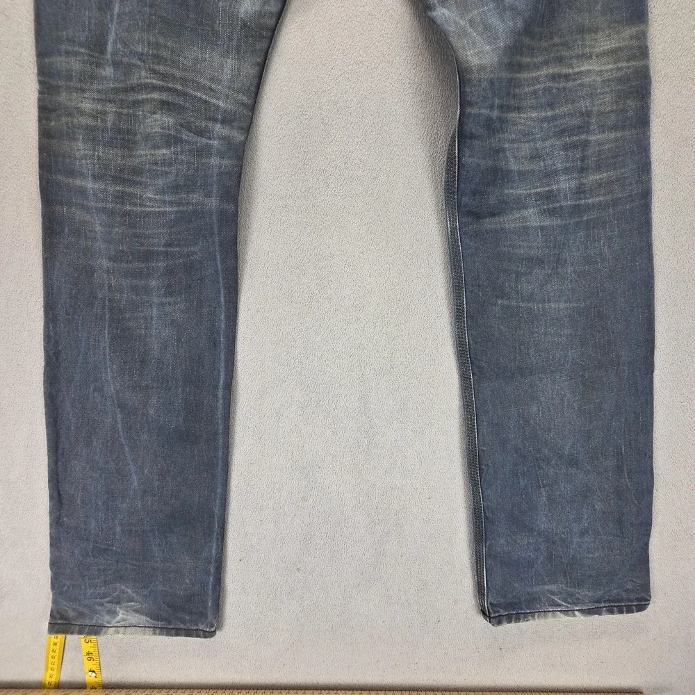 Diesel Jeans Mens 32x34 Blue Krooley Regular Slim Carrot Made in Italy 0804J